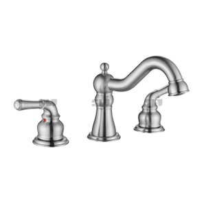 SLY Luxury Double Handle Sink Basin Faucet Bathroom Wash Face Basin Faucet 