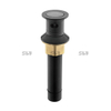 SLY Bathroom Faucet Vessel Sink Drain Stopper, Push Pop Up Drain with Overflow