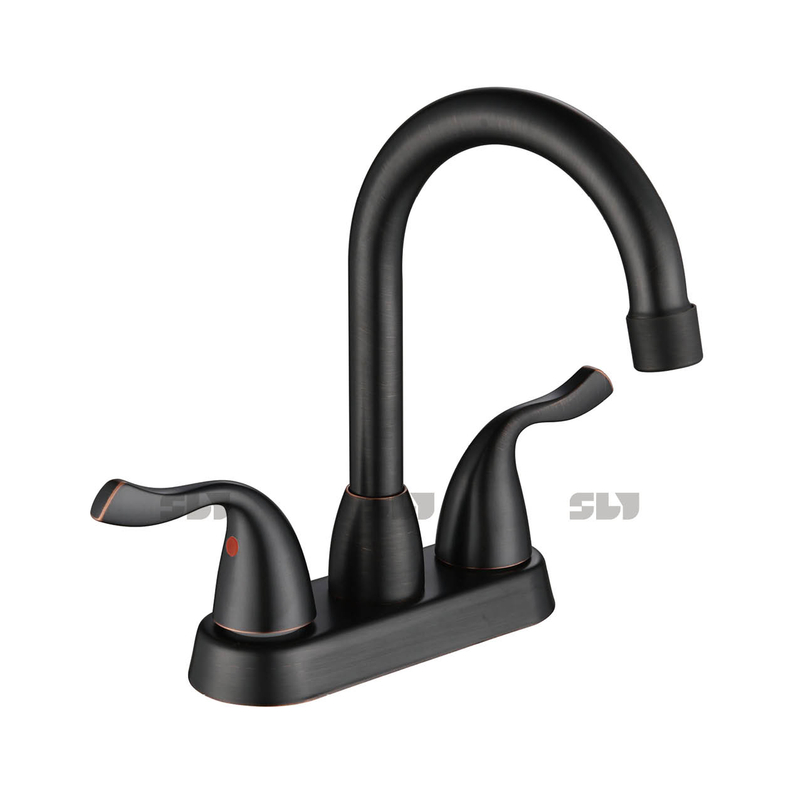 SLY 2022 Bathroom Basin 2 Handle Hot And Cold Water Spout Sink Mixer Tap