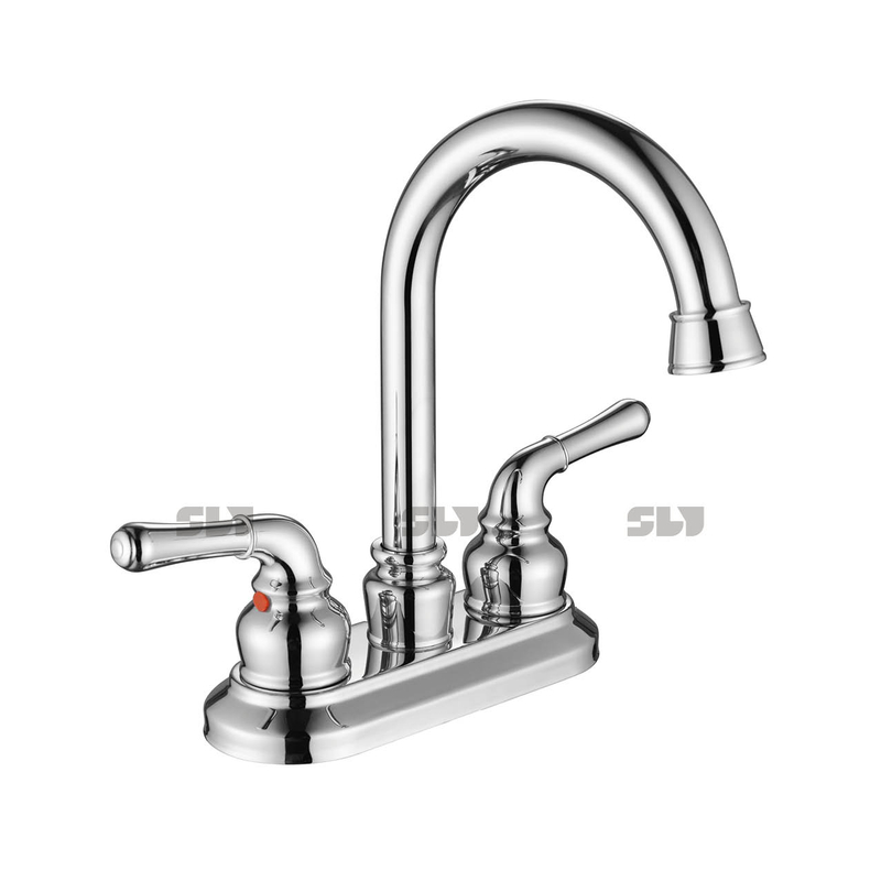 SLY Hot And Cold Water Faucet Dual Handle Basin Faucet Tap Bathroom Mixer
