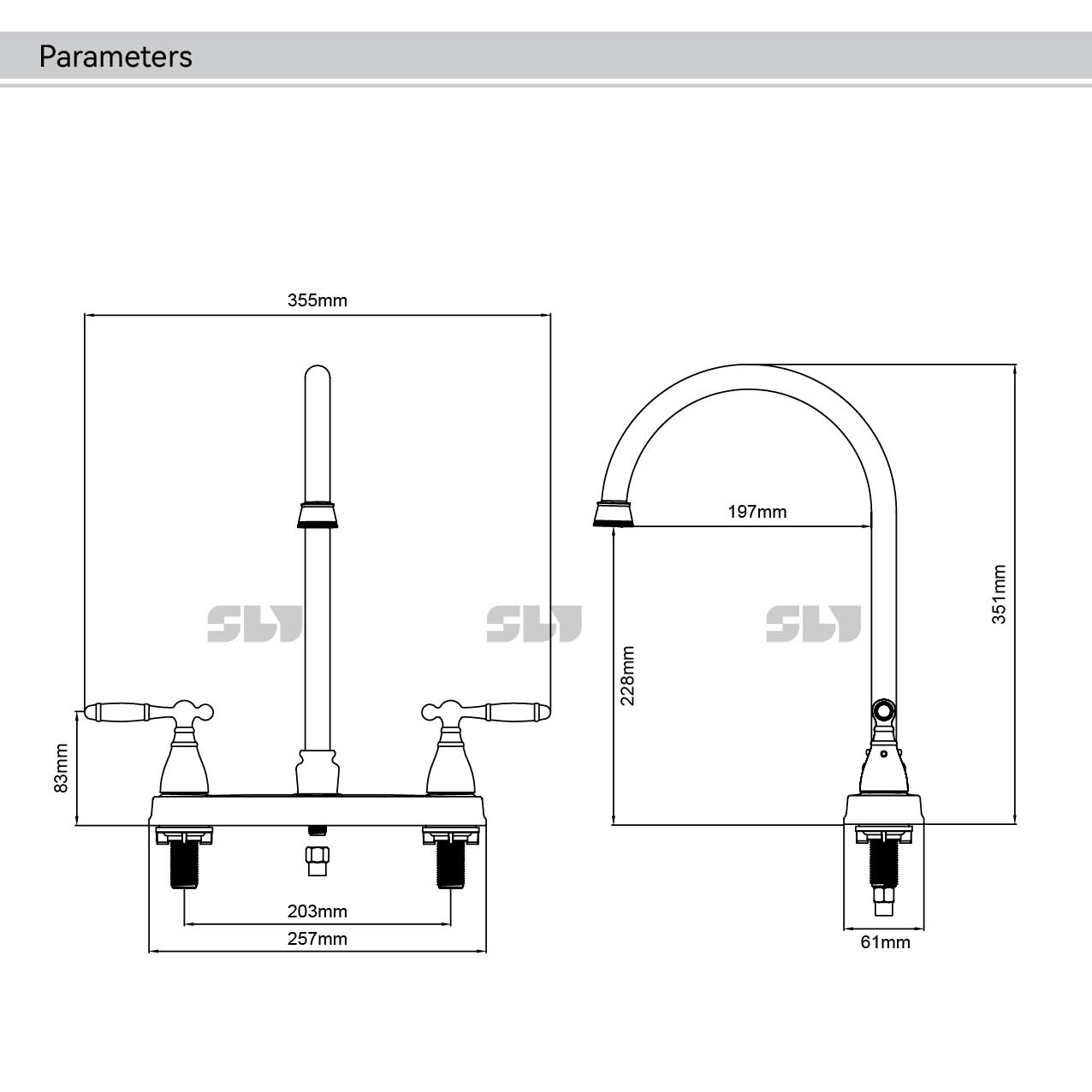 chrome kitchen faucet