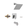 SLY Shower Faucet Wall Mounted Shower Mixer Faucet System Set Two Function 