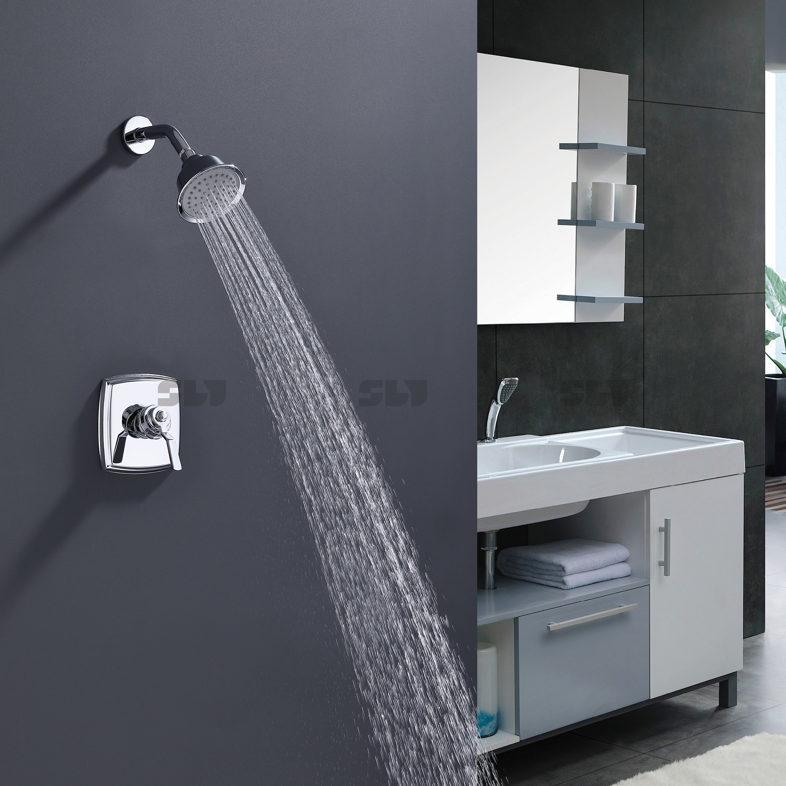 shower mixer set bathroom