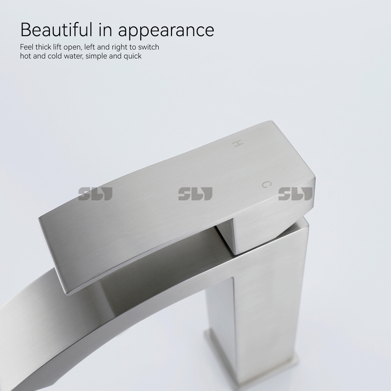 SLY Stainless Steel Faucet Bathroom Single Hole Washroom New Design Faucets