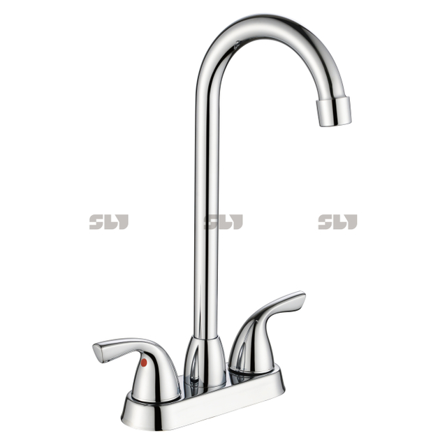 SLY Hot And Cold Kitchen Faucets Brushed Nickel 4 Inch Kitchen Faucet