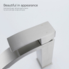 SLY Brass Stainless Steel Modern Waterfall Bathroom Sink Faucet Single Handle Hot Cold Water Mixer Basin