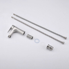 SLY Brass Brushed Nickel Bathroom Vanity Basin Faucet Waterfall Spout Mixer Single Handle Taps
