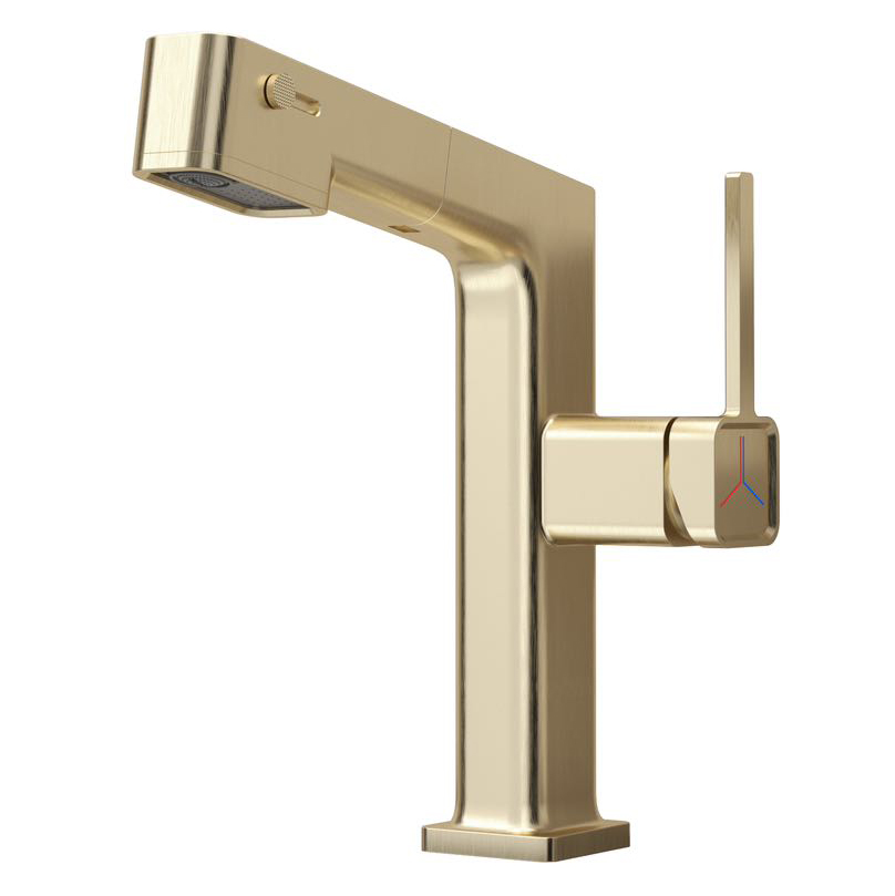 SLY Zinc Brass Brushed Gun Metal Single Handle Brass Bathroom Faucet Cold Hot Mixer Bathroom Tap Faucet
