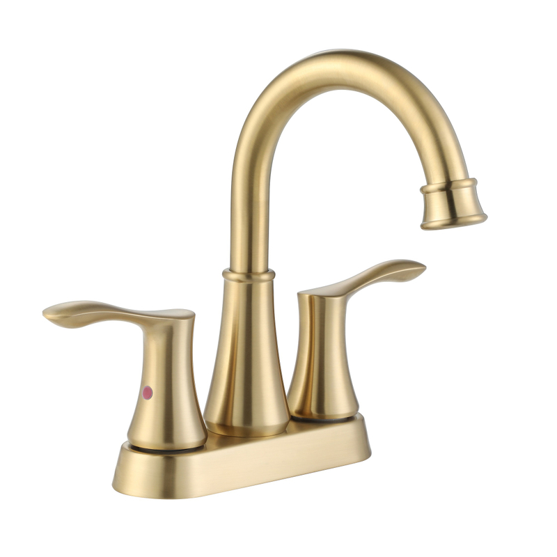 SLY Brass Chrome Centerset Solid Brass Conterset Bathroom Faucet Pull Out Taps