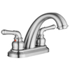 SLY Brass Brushed Nickel Bathroom Faucet Basin Cold And Hot Mixer Taps