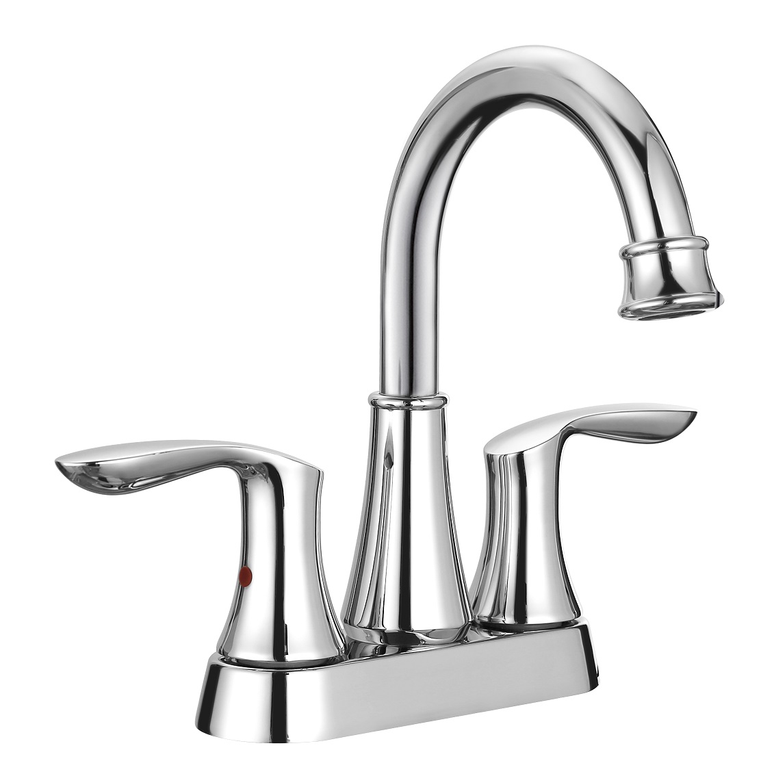 SLY Zinc Matte Black Waterfall Faucet Sink Single Handle Bathroom Sink Faucet Modern