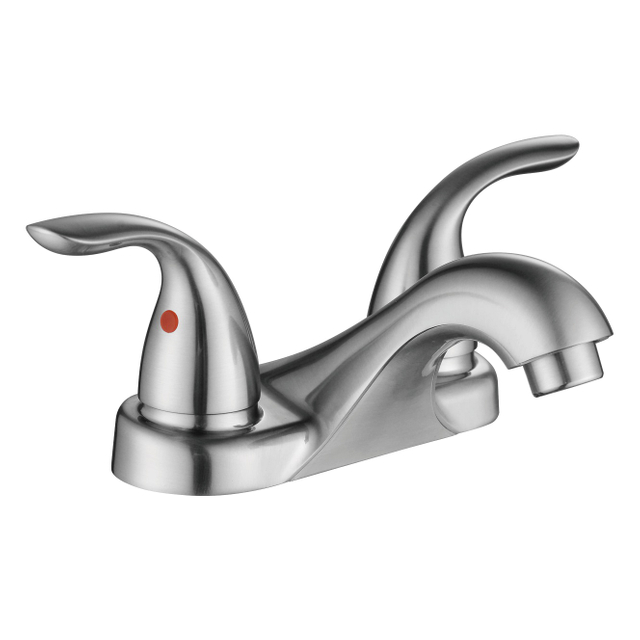 SLY Brushed Nickel New Design Luxury Bathroom Taps Mixer Sink Faucet