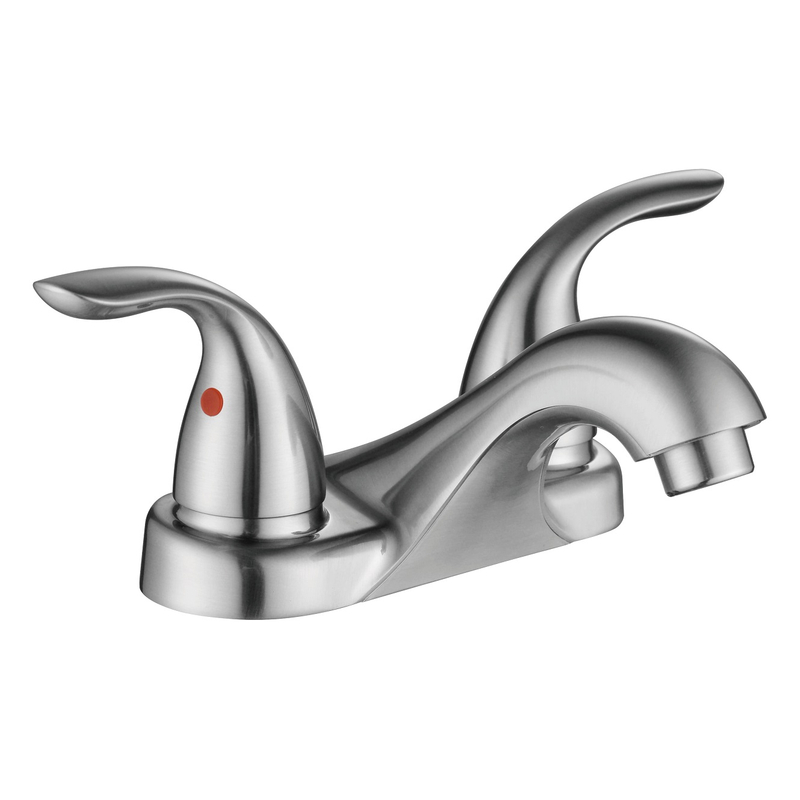 SLY Brushed Nickel New Design Luxury Bathroom Taps Mixer Sink Faucet