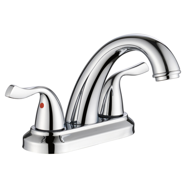 SLY Brass Chrome Hot And Cold Faucets Bathroom Taps Brass Basin Mixer Tap