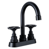 SLY Matte Black Stainless Steel Basin Countertop Faucets Wall Mounted Bathroom Faucet