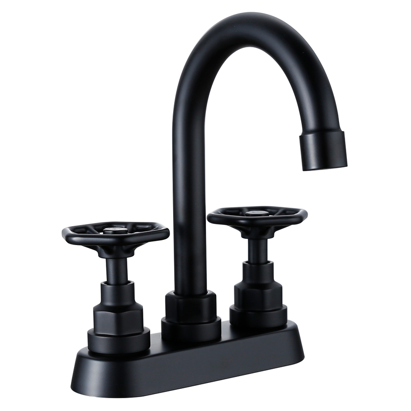 SLY Matte Black Stainless Steel Basin Countertop Faucets Wall Mounted Bathroom Faucet