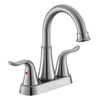 SLY Brass Brushed Nickel Luxury Cold And Hot Water Mixer Bathroom Basin Faucet