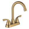 SLY Brass Brushed Nickel Modern Style Wall Mounted Hot And Cold Water Control Basin Faucet