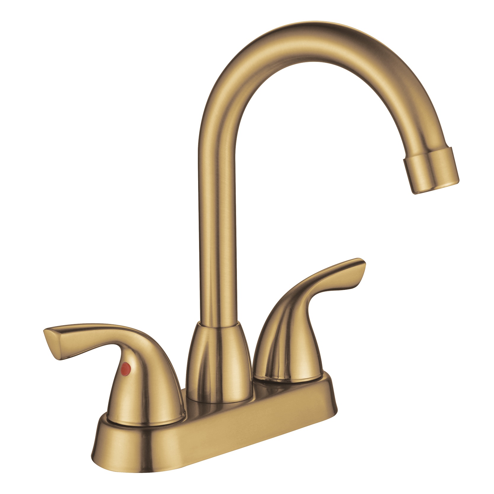 SLY Brass Brushed Nickel Modern Style Wall Mounted Hot And Cold Water Control Basin Faucet