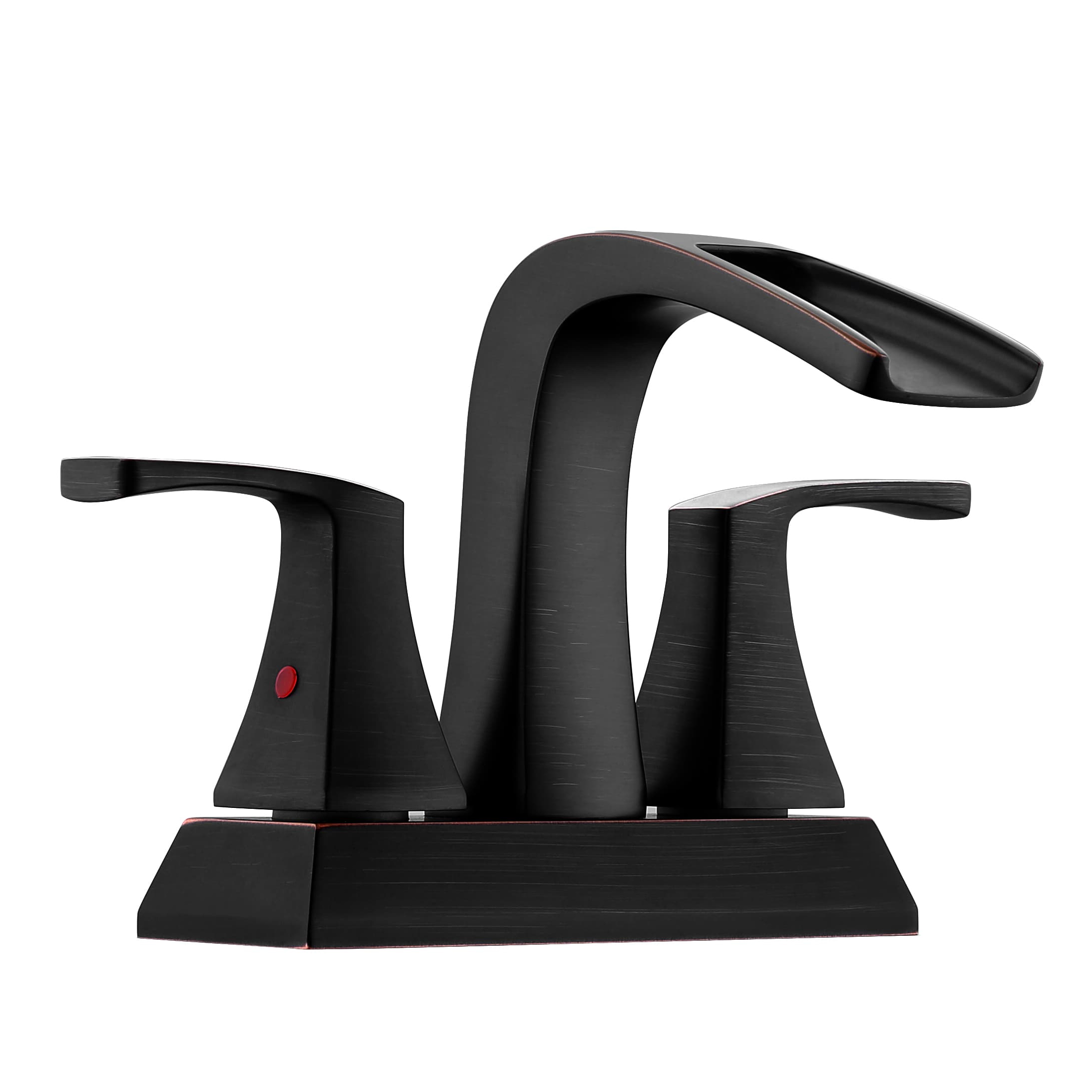 SLY Brushed Nickel Modern Design Single Hole Bathroom Sink Faucet In Stock
