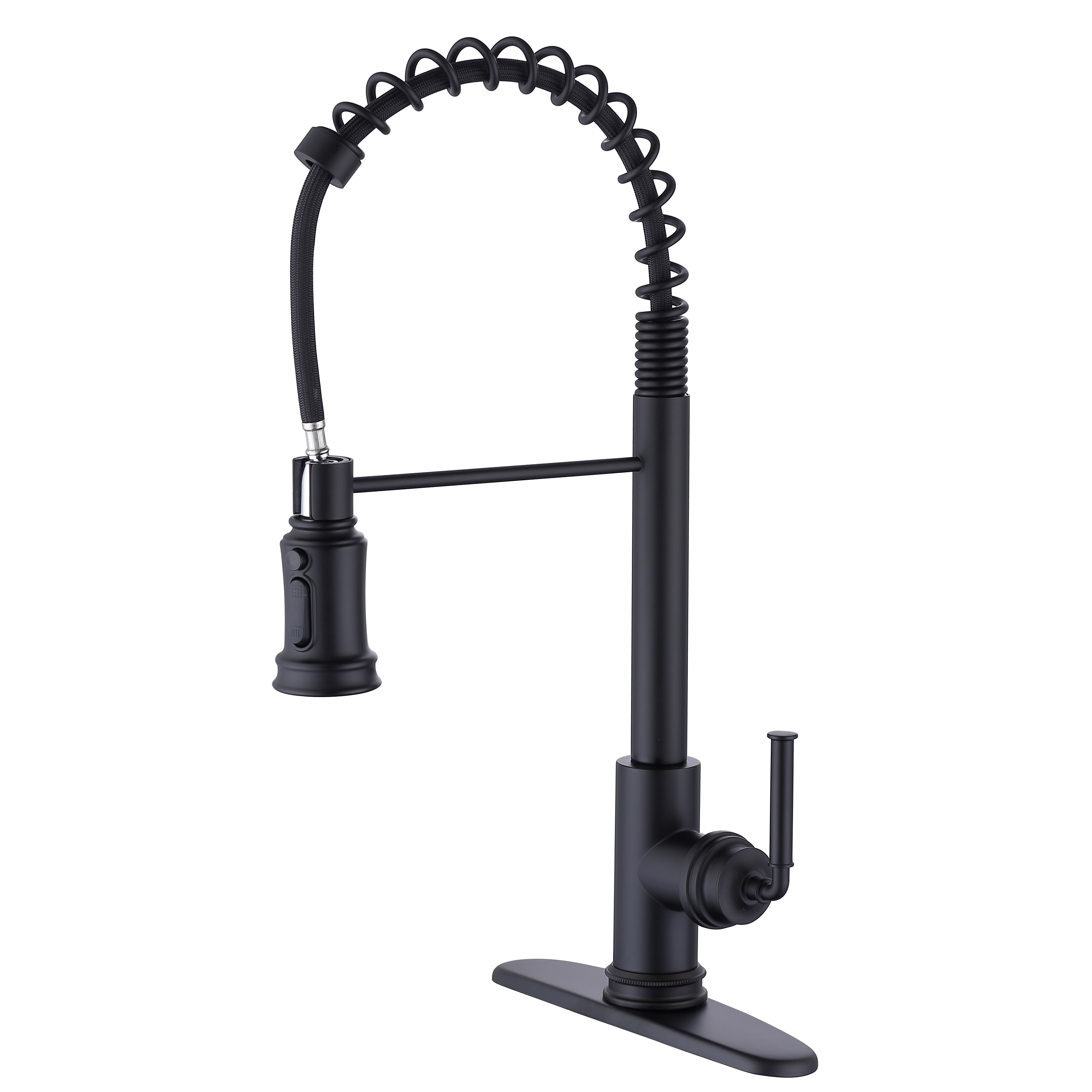 SLY Brushed Nickel New Style Kitchen Faucets With Sprayer Fashion Pull Out Sprayer 