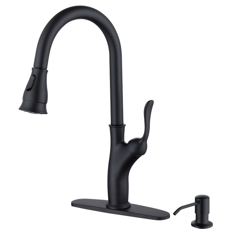 SLY Brushed Nickel Hot Cold Water Pull Out Sprayer And Mixer Sink Tap
