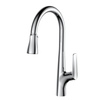 SLY Chrome Best Kitchen Faucet Pull Down Sprayer
