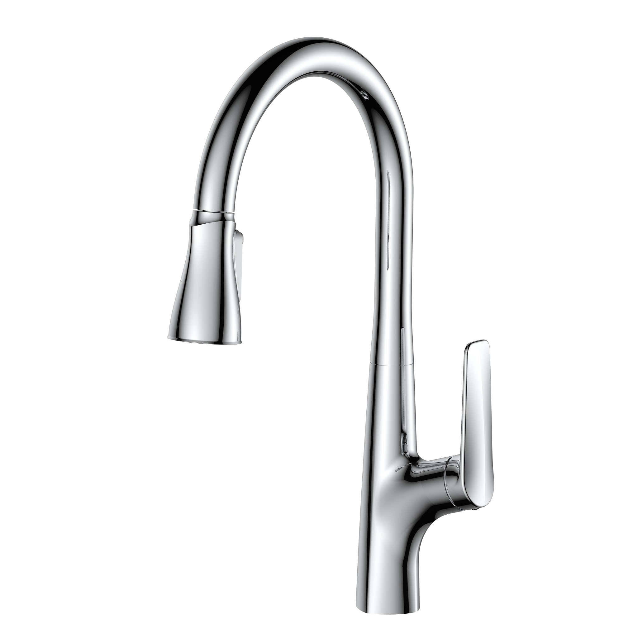 SLY Chrome Best Kitchen Faucet Pull Down Sprayer