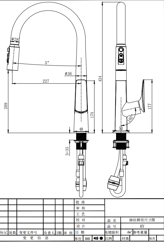 brass kitchen faucet