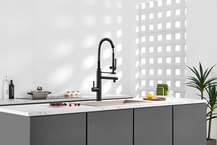 304 Matte Black Kitchen Faucet