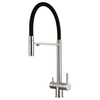 SLY High-grade Three-in-One Stainless Steel Kitchen Faucet Hot Cold Rotatable Pull-out Purify Kitchen Faucet